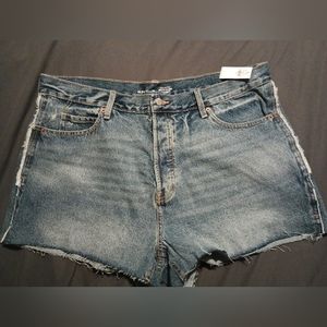 Plus size jean shorts
